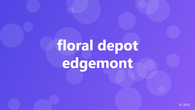 floral depot edgemont