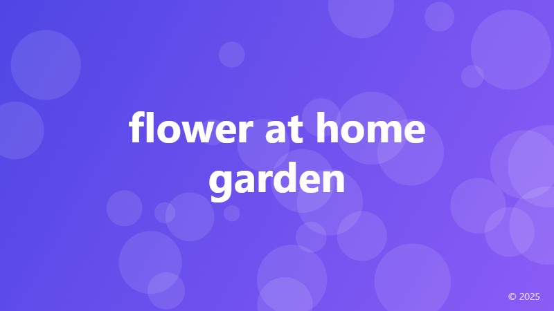 flower at home garden