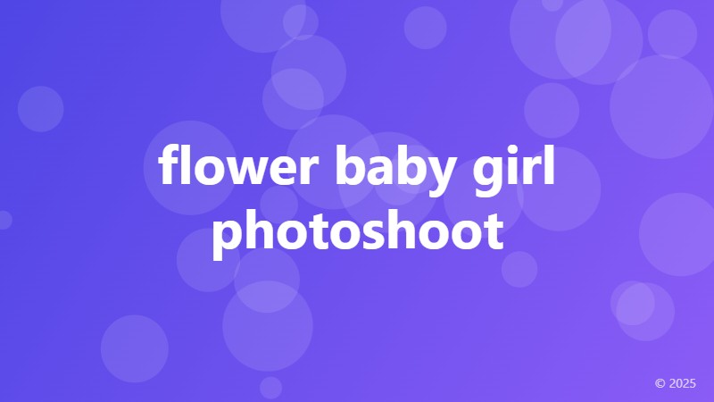 flower baby girl photoshoot