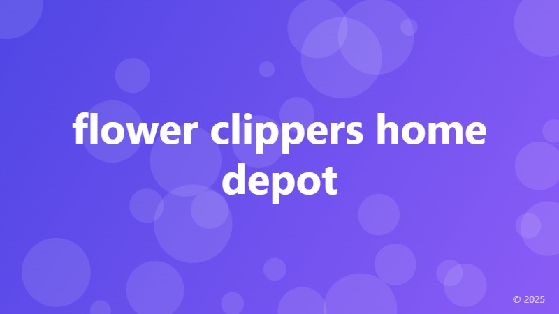 flower clippers home depot