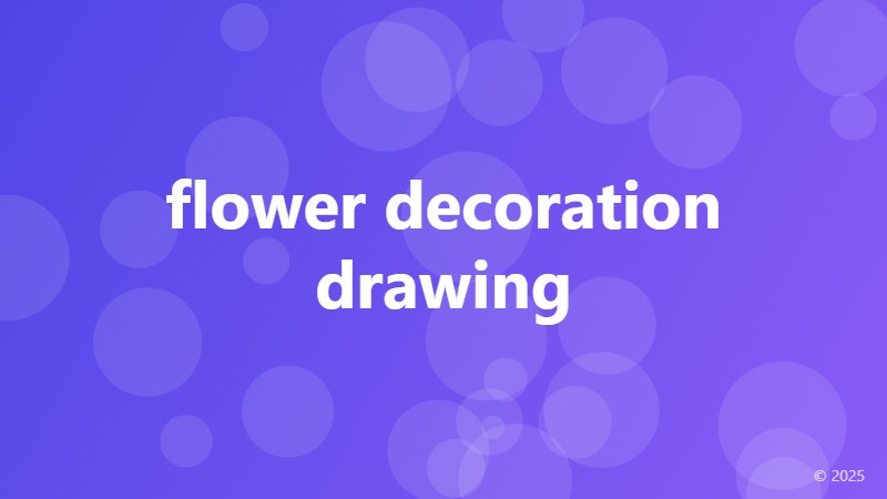 flower decoration drawing