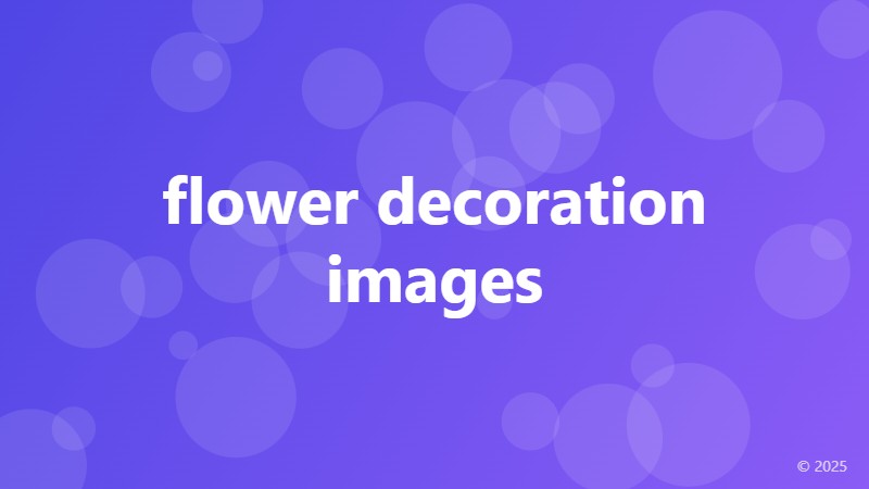flower decoration images