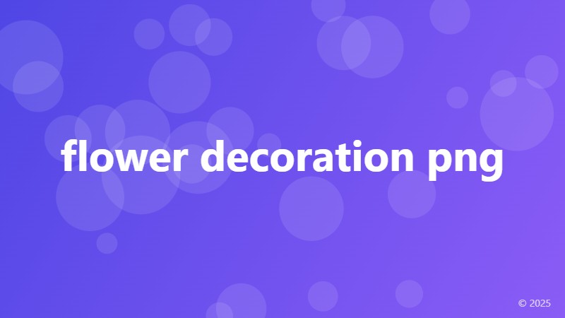 flower decoration png