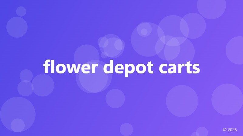 flower depot carts