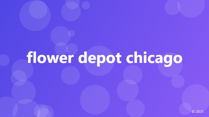 flower depot chicago