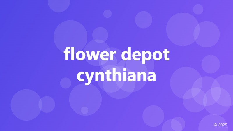 flower depot cynthiana