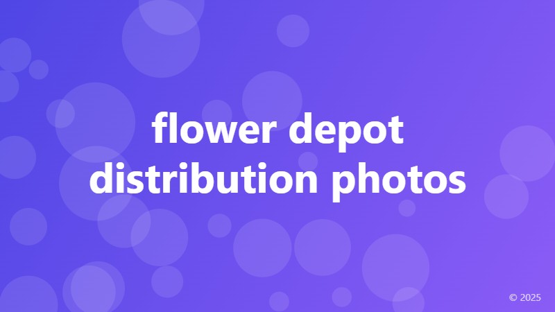flower depot distribution photos