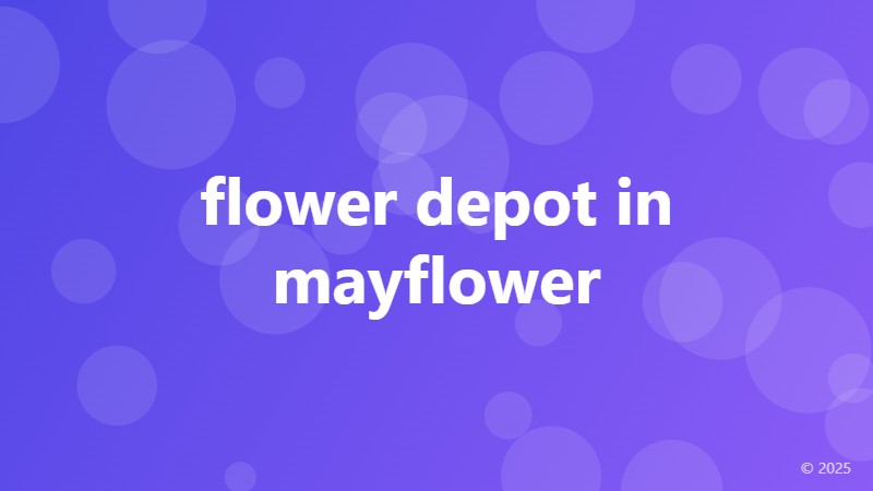 flower depot in mayflower