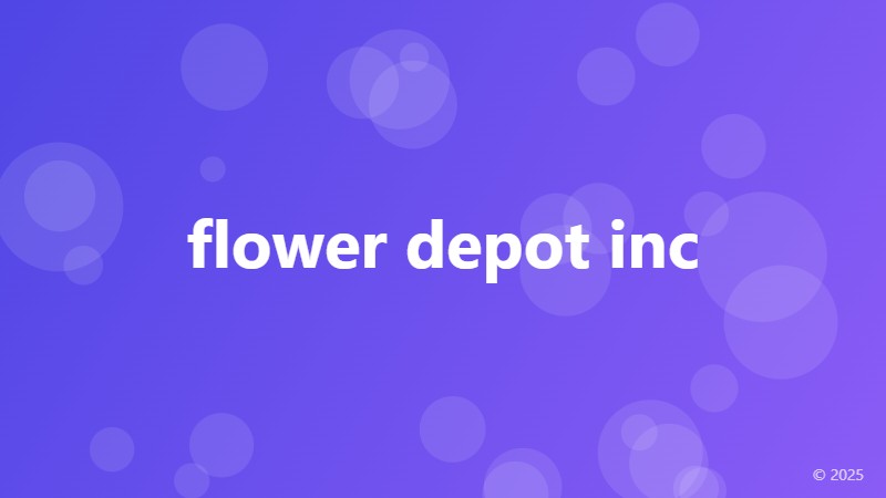 flower depot inc