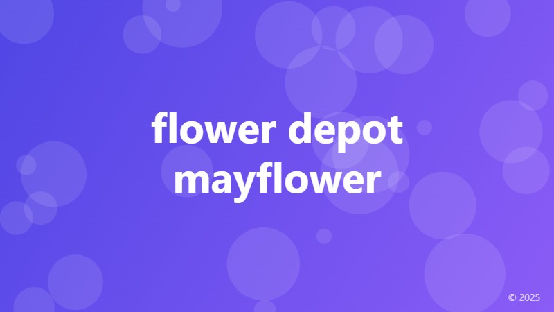 flower depot mayflower