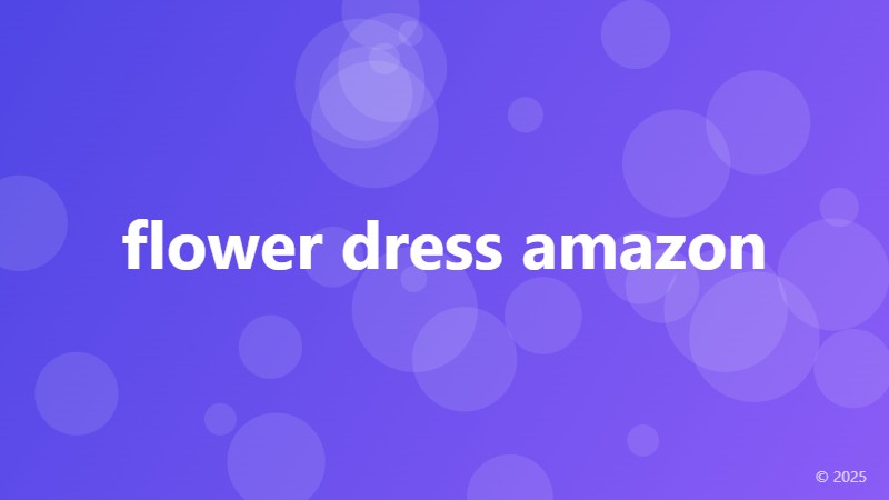 flower dress amazon