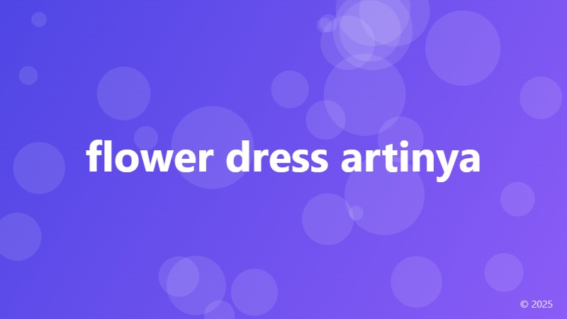 flower dress artinya