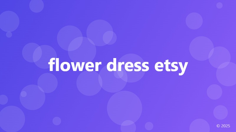 flower dress etsy