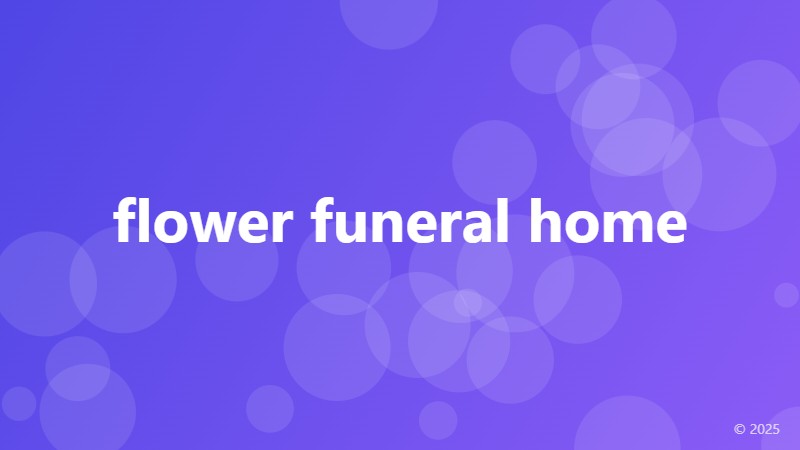 flower funeral home