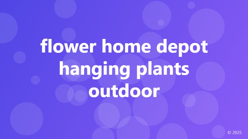 flower home depot hanging plants outdoor