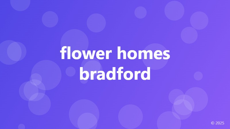 flower homes bradford